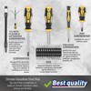 Magnetic Screwdrivers Set with Case, Amartisan 43-piece Includs Slotted, Phillips,