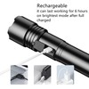 KEZU Rechargeable Waterproof Flashlight High Lumens 5 Modes LED Flashlight