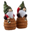 BWG Gonk 22cm Gnome On Beehive Garden Ornament Figurines (Set