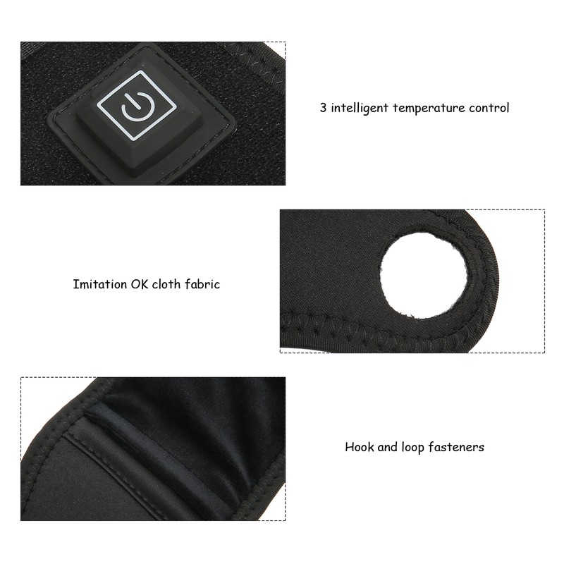 Electric Heated Wrist Brace 3 Temperature Gears Hot Compress 360