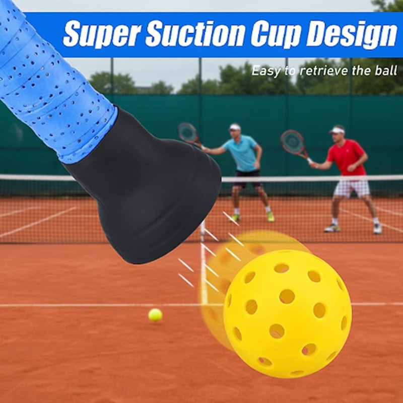 Pickleball Ball Pick Up Accessory，Suction Cup Retriever for Court Sports