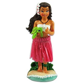KC Hawaii Napua Honu Hula Girl Miniature Dashboard Doll