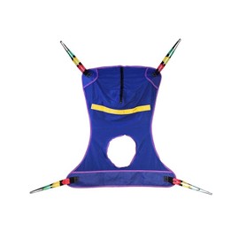 ProBasics Mesh Full Body Mesh Sling with Commode Opening for Power Lift | Universal Transfer Sling, 450 lbs. Weight Capacity, Blue