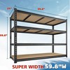 DurayLoly 59.8" W Metal Shelving 59.8" H Storage Shelves 2200LBS