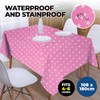 Table Cloth PVC Star Print Waterproof Reusable 108 x 180cm