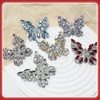 Rhinestone Butterfly Applique Patches, Crystal Iron On Animal Badges for