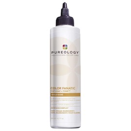 Pureology Pureology Color Fanatic Top Coat + Tone Gold High-Gloss Hair Toner | Hair Gloss for Color-Treated Hair | Glaze For Warm Strawberry Blonde Hair | 6.7 Fl Oz