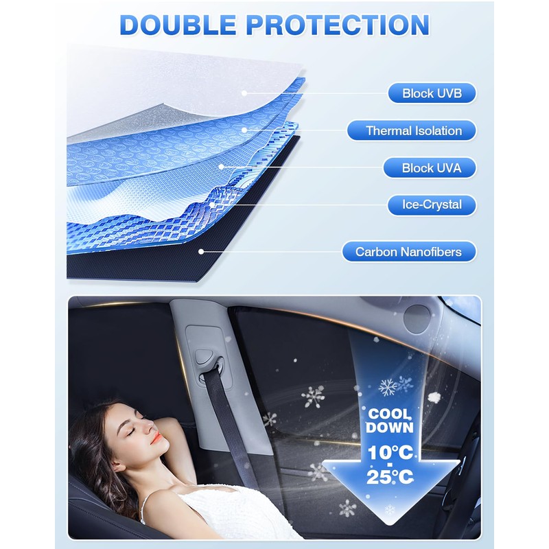 Canvcle Sunshades for Dodge Ram 2500 3500 2010-2025 2026 Accessories