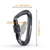 Brotree Carabiner, Locking Carabiner, 266.5 lbs (1200 kg), For Hammocks