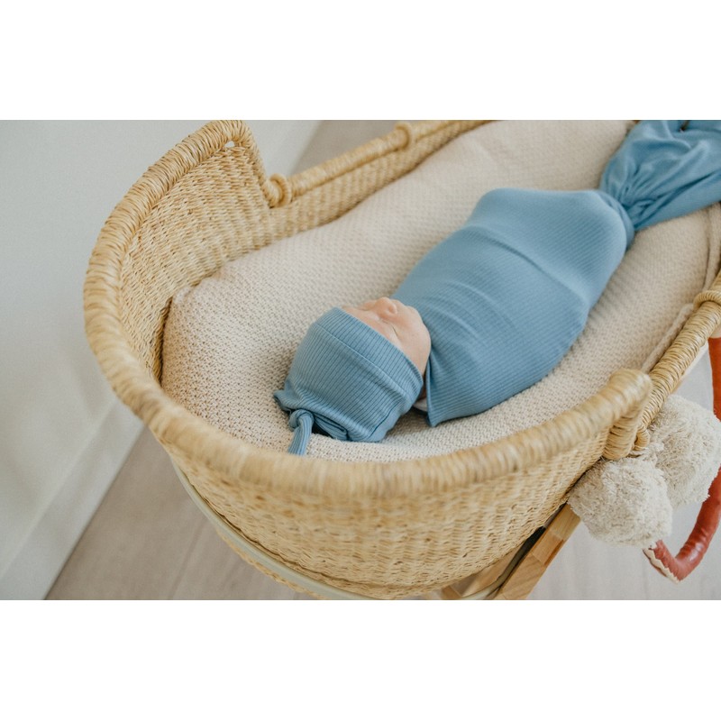 Copper Pearl - Atlantic Ribbed Top Knot Hat