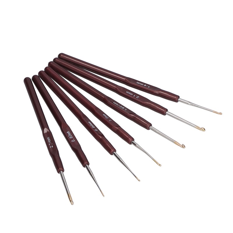 18Pcs Crochet Needle Comfortable Grip Aluminum Material Portable Sweater Needle