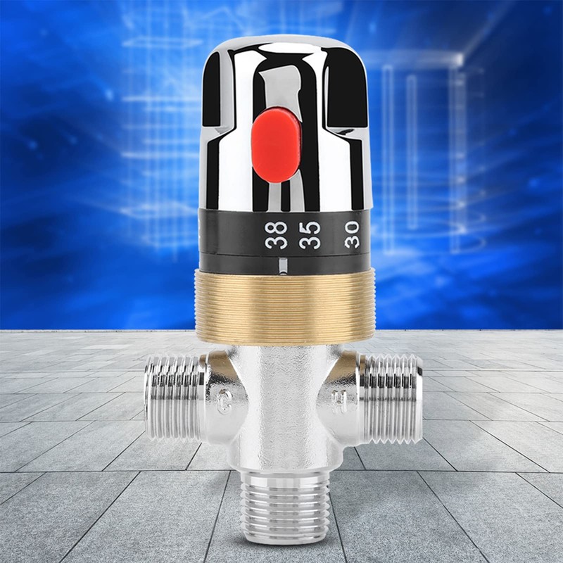 Solid Brass Thermostatic Mixer Valve Thermostatic Control for Water Temperature
