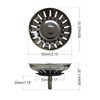 AONAT Kitchen Sink Filter, Hair Catcher Plug Hole Sink Tub