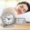 Westclox Classic Alarm Clock – Silver Finish, 4.75W x 5.5H