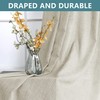 KOUFALL Beige Curtains 45 Inch Length for Farmhouse Kitchen,Rustic Country