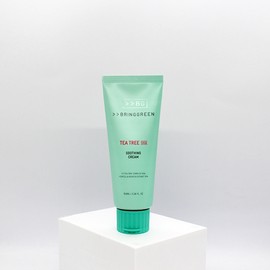 Bring Green Tea Tree Cica Soothing Cream / Sensitive Skin Problem Skin Soothing Calming Cream Acne Skin Hypoallergenic Cream Centella Asiatica Extract Madecassoside / 브링그린 티트리 시카 수딩 크림 / 예민피부 문제성피부 수딩진정크림 여드름피부 저자극크림 병풀추출물 마데카소사이드