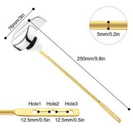 for TOTO Toilet Handle Replacement, Universal THU004#CP Trip Lvr for TOTO ST701, CST853, CST854, CST884, CST604CEF, CST614CEF Side Mount Toilet Flush Tank Lever Handle for Kohler Toilet Tank