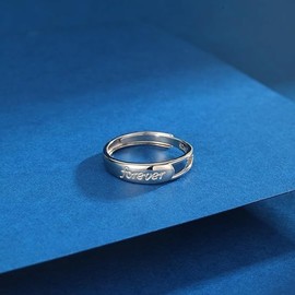 RISE SU MISURA AAA Cubic Zirconia Diamond Rings for Women, Adjustable, Sterling Silver,Plated in white gold, Ring Box Included, Metal, Cubic Zirconia