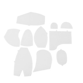 Bear Quilting Template Rulers Acrylic Accurate Rugged Memory Bear Template Ruler Set for Beginners DIY M:30.48cm/12in