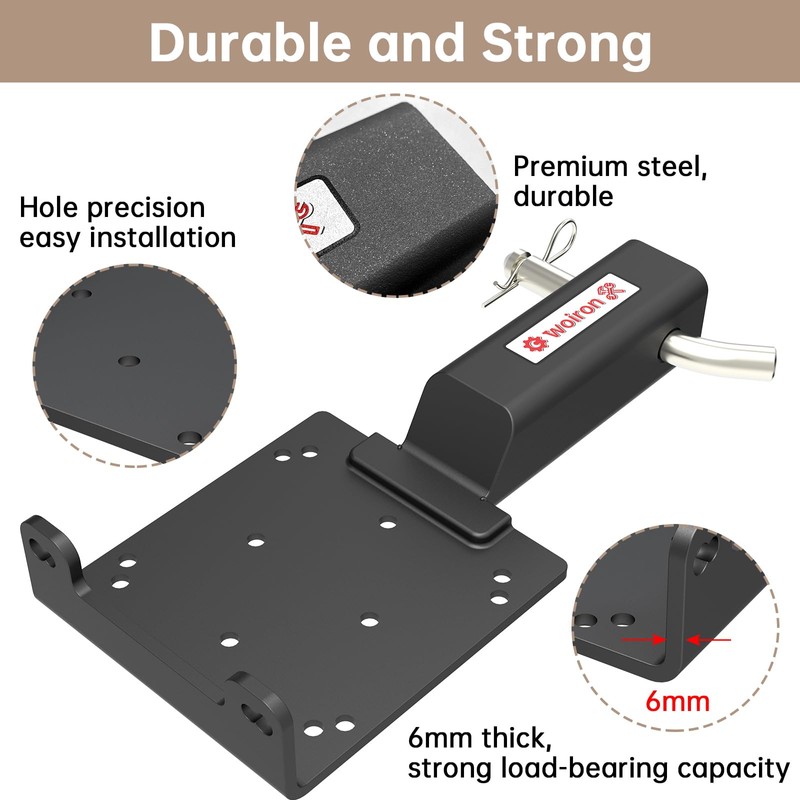 Universal 2" Receiver Trailer Hitch Winch Mount Plate ,Winch Mounting