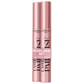 L'Oréal Paris Mascara Twin Pack, Black Mascara for Length and Volume, Lash Paradise, Black, 2 x 6 ml