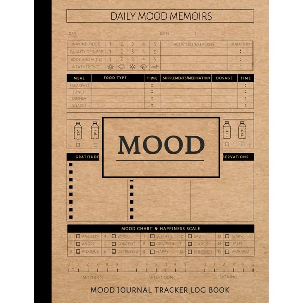 Mood Journal Tracker Log Book: Track & Capture Every Emotion.