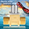 DC 4.5V 1/2" Water Flow Pulse Electromagnetic Valve Brass Solenoid
