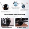 VBESTLIFE Retro Digital Flip Down Clock, Battery Powered Internal Gear