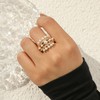 Pearl Ring for Women Gold Freshwater Pearl Engagement Ring Bridal