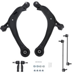 GXYWADY 6pc Front Lower Control Arms Outer Tie Rod Sway Bars Kit Replacement for Odyssey 2011 2012 2013 2014 2015 2016 2017