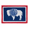 Wyoming State Flag Patch 2" x 2.9" Embroidered Patch (Iron-on)