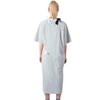 Interweave Healthcare Lapover Hospital Gown with Colour Coded Ties, Blue