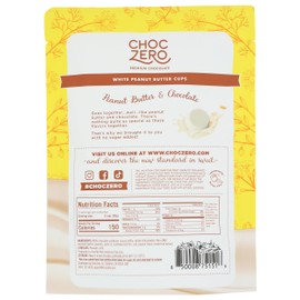 Choczero, White Chocolate Peanut Butter Cups, 3 Ounce
