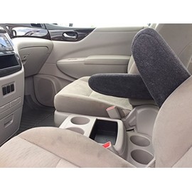 Auto Console Covers- Compatible with The Nissan Quest 2007-2017 Auto Armrest Covers for Front Bucket Seats - Protect Fold Down Armrest with Fleece Fabric-One Pair- Custom Fit Large