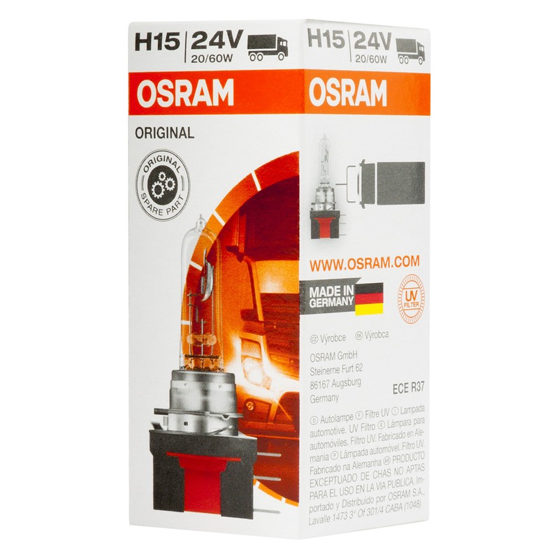 OSRAM 64177 Truck H15 Bulb Standard in Folded Boxes, 24