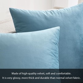 MIULEE - Funda de cojín cuadrada decorativa de terciopelo suave para sofá, recámara, coche, 12 x 20 pulgadas, 30 x 50 cm