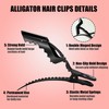Dkpyt Alligator Hair Clips 18 Pack - Professional Hair Styling