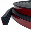 Tintvent Ribbed Foam Rubber Seal with Tape, Self-Adhesive EPDM Foam