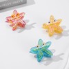 Funny Wacky Starfish Hair Clip,Acetate Claw Clips,Hair Clips for Women,Red