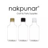 Nakpunar 200 ml Clear PET Flask Bottle with Tamper Evident