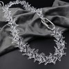 Joddfly Men's Transparent Acrylic Cuban Thorn Necklace Hip Hop Jewelry
