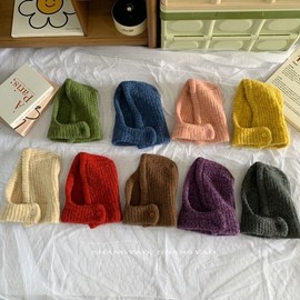 Children's New Winter Warm Knit Balaclava Hat (Korean Style) LF3172 Free Size/49-52cm Beige 3ea