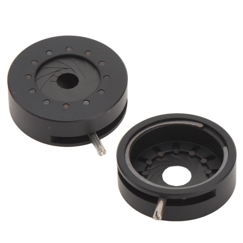 Aperture Diaphragm Manual Adjustable Aluminum 0.5‑15mm 12 Blades Iris Diaphragm