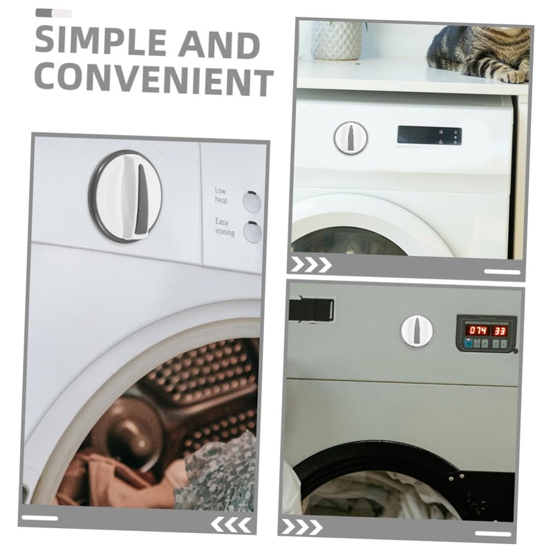 SEWACC 2Pcs Washer Control Rotary Knobs for Washing Machine Replacement