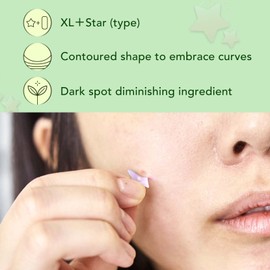 AUSLKA Large Blemish Patches - Hydrocolloid Patch Spot Dots - Star and XL Blemishes Patch - Zit Breakouts - Zit Stickers - Patches To Cover Facial Blemishes - 70 Patches