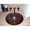 SimplyCopper 15" Rustic Round Copper Bath Sink In ORB Finish