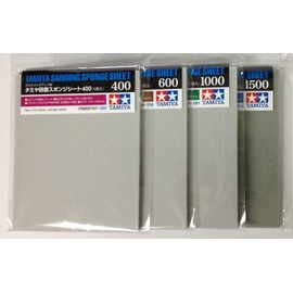 Tamiya Sanding Sponge Sheet 4-Type(#400,#600,#1000,#1500) Set