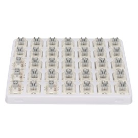 35 Pcs Keyboard Switch 3 Pin RGB SMD Linear Dustproof Preoiling Keyboard Switch for Gaming Mechanical Keyboard Double Spring