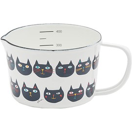 Tamahashi (Tamahashi) Plune "Prune" Measuring Cup 450ml Mimi Koko Momo Enamel MC-601