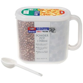 Lucky Star Storage Containers Neo keeper Powder Pot (with Spoon) 1.7l B – 1878ne